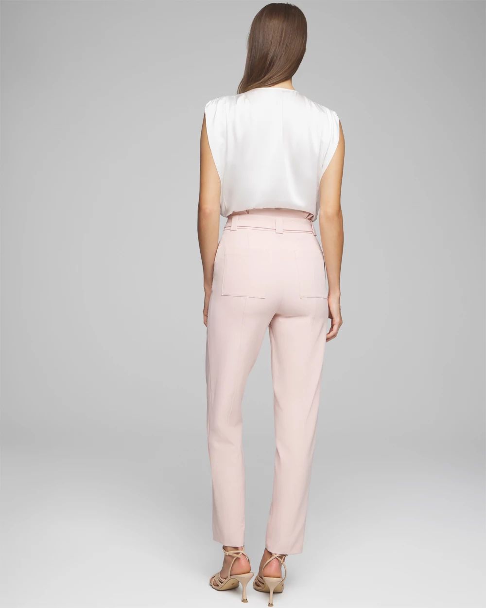 Curvy Fluid Tapered Ankle Pants | White House Black Market